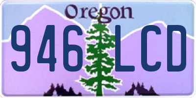 OR license plate 946LCD
