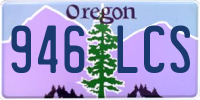 OR license plate 946LCS