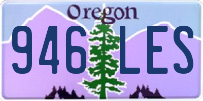 OR license plate 946LES
