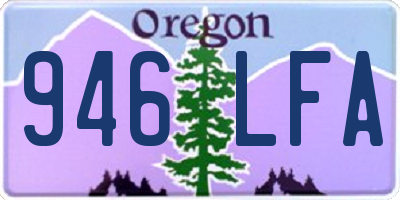 OR license plate 946LFA