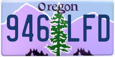 OR license plate 946LFD