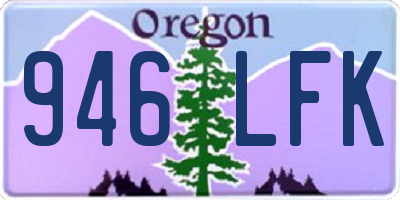 OR license plate 946LFK