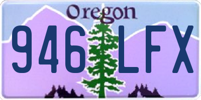 OR license plate 946LFX