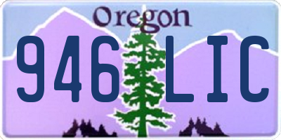 OR license plate 946LIC