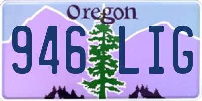 OR license plate 946LIG