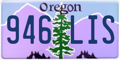 OR license plate 946LIS