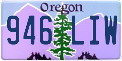 OR license plate 946LIW