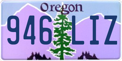 OR license plate 946LIZ