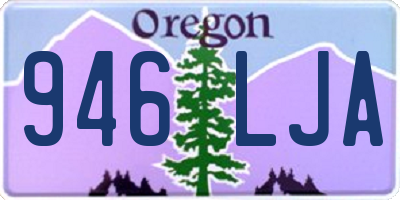 OR license plate 946LJA