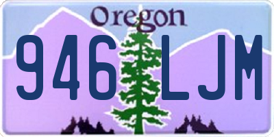 OR license plate 946LJM