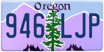 OR license plate 946LJP