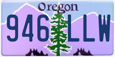 OR license plate 946LLW
