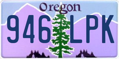 OR license plate 946LPK