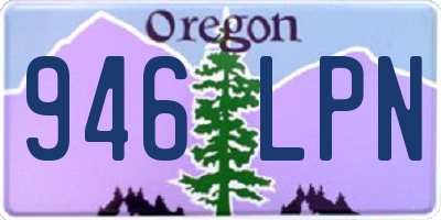 OR license plate 946LPN