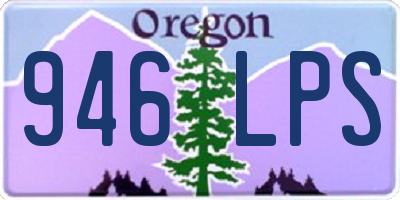 OR license plate 946LPS