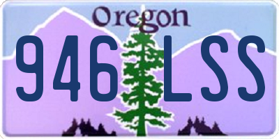 OR license plate 946LSS