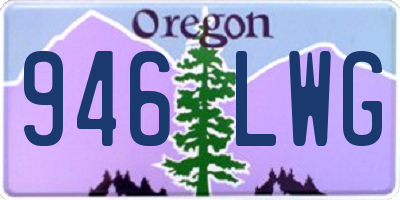 OR license plate 946LWG