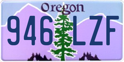 OR license plate 946LZF