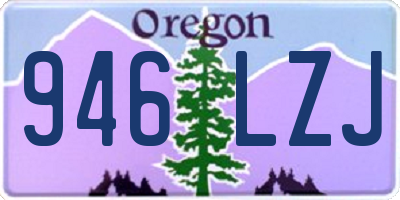 OR license plate 946LZJ