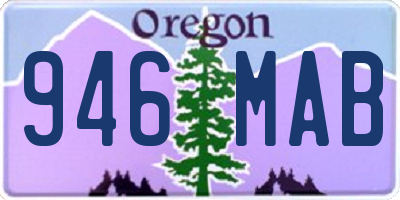 OR license plate 946MAB