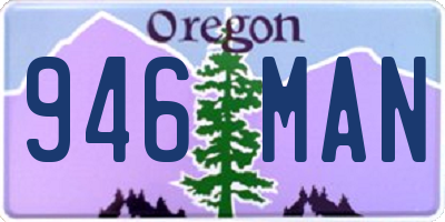 OR license plate 946MAN