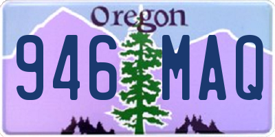 OR license plate 946MAQ