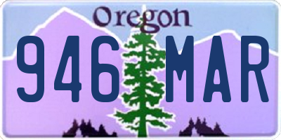 OR license plate 946MAR