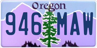 OR license plate 946MAW