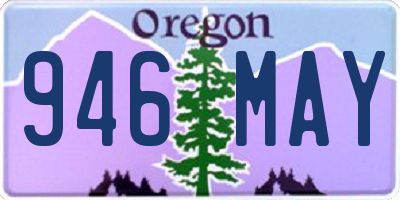 OR license plate 946MAY
