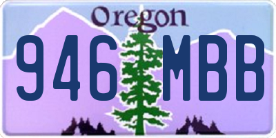 OR license plate 946MBB