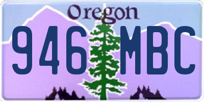 OR license plate 946MBC