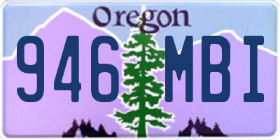 OR license plate 946MBI