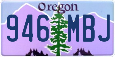 OR license plate 946MBJ