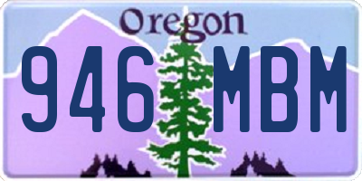 OR license plate 946MBM