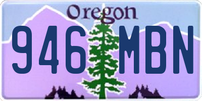OR license plate 946MBN