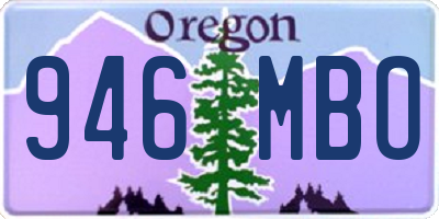 OR license plate 946MBO