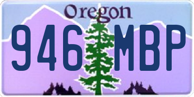 OR license plate 946MBP