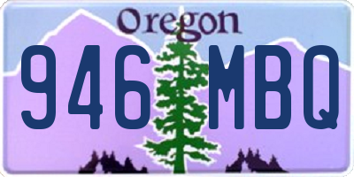 OR license plate 946MBQ