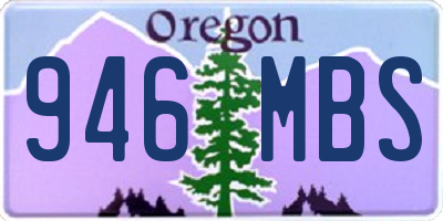 OR license plate 946MBS