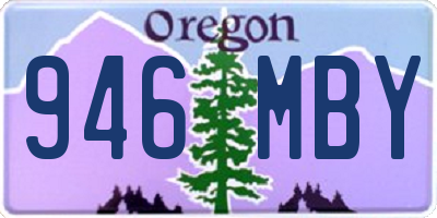 OR license plate 946MBY
