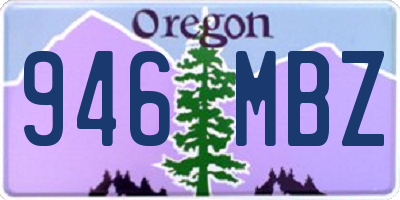 OR license plate 946MBZ