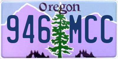 OR license plate 946MCC