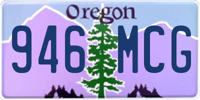 OR license plate 946MCG