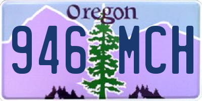 OR license plate 946MCH