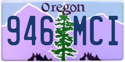 OR license plate 946MCI
