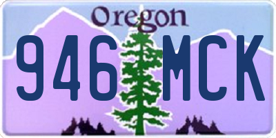 OR license plate 946MCK