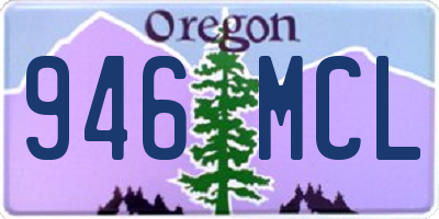 OR license plate 946MCL