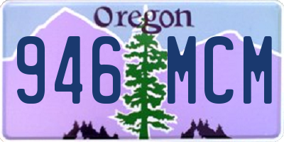 OR license plate 946MCM
