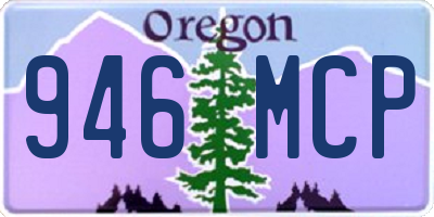 OR license plate 946MCP