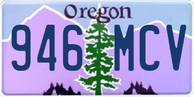 OR license plate 946MCV